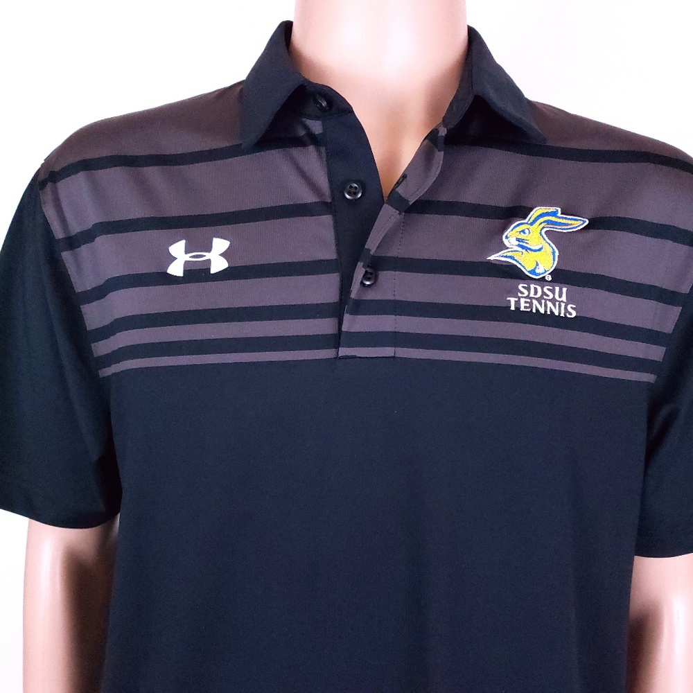 Under Armour Men Polo Shirt Loose Heatgear Size L - Picture 4 of 7